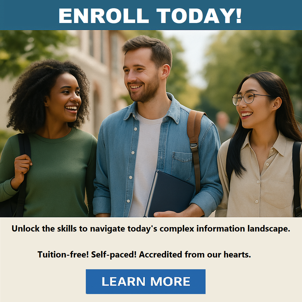 An ad encouraging people to enroll in our independent research course.