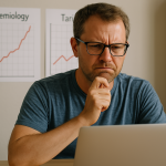 Rando contrarian on his laptop, doing his own