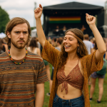 Dude with his gf who used to be mean in high school but is a spiritual stoner now