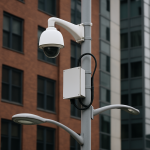 Public camera on a light post.