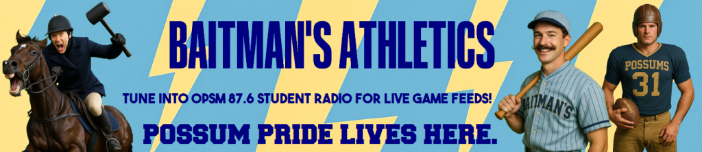 A banner ad for the Baitman's athletics department
