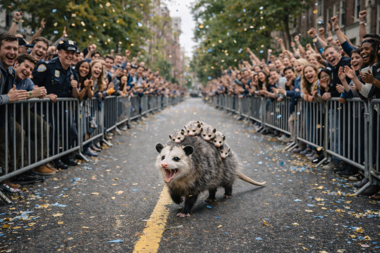 Possum parade.